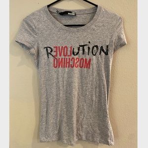 Moschino Grey Love Tee xs (90% off!)